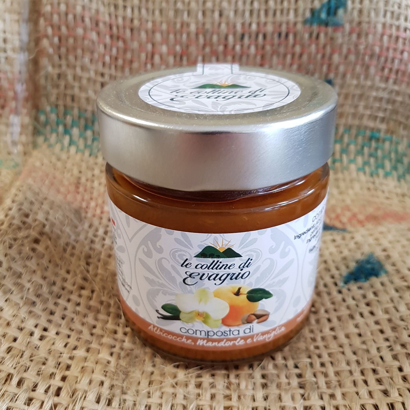 Marmellata Le Colline di Evagrio Specialità Albicocca, Mandorla e Vaniglia 230g