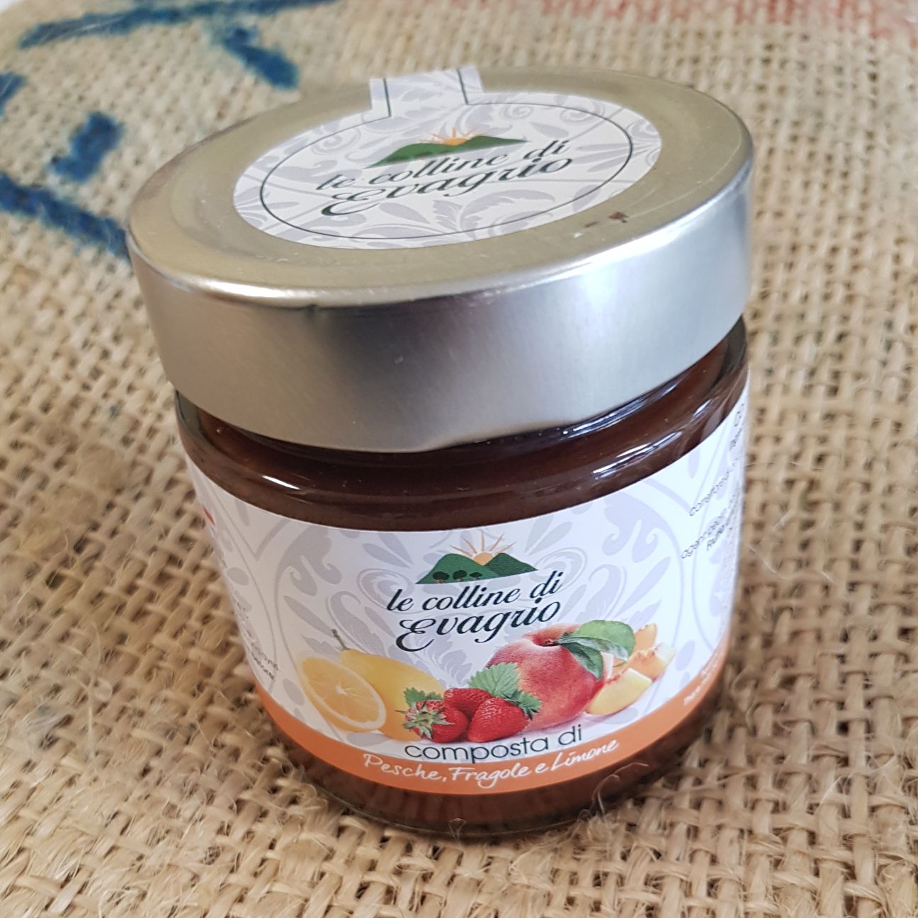 Marmellata Le Colline di Evagrio Specialità Pesche,Fragole,Limone 230g