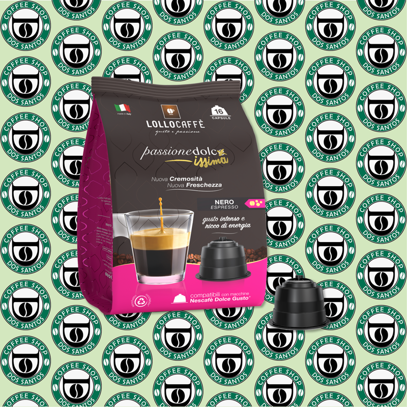 Capsula Dolce Gusto Lollo Caffè Miscela Nera da 16 a 96 Pz