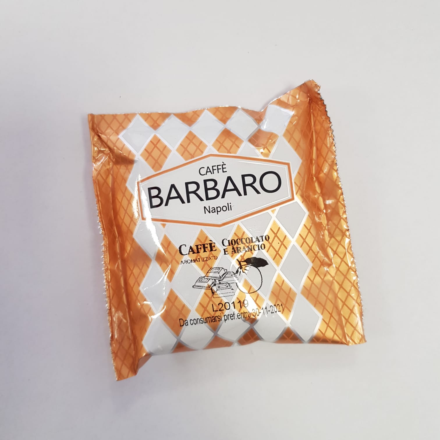Cialda 44 mm Caffè Barbaro Caffè Cioccolato e Arancio