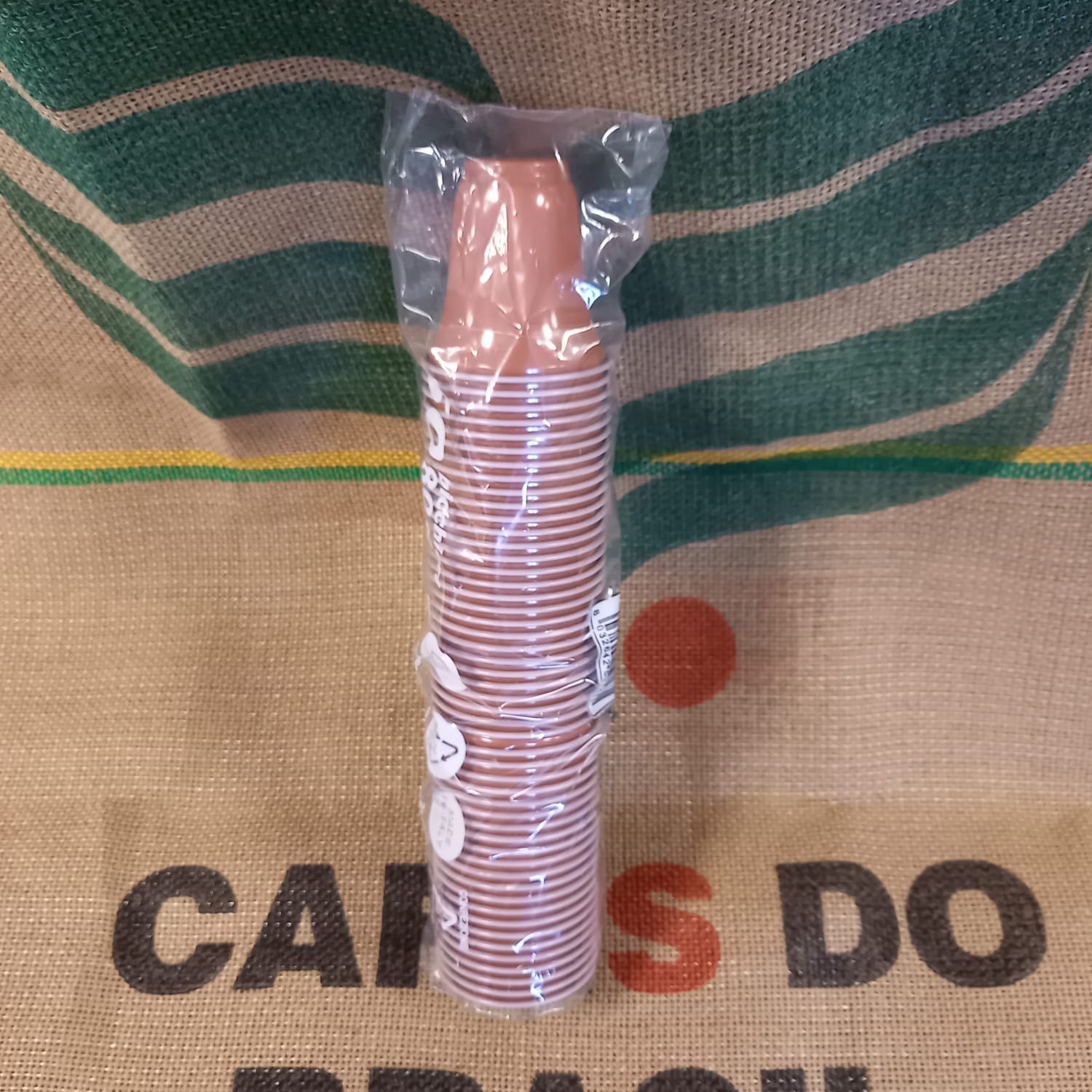 Bicchieri Plastica Marroni 50 Pz