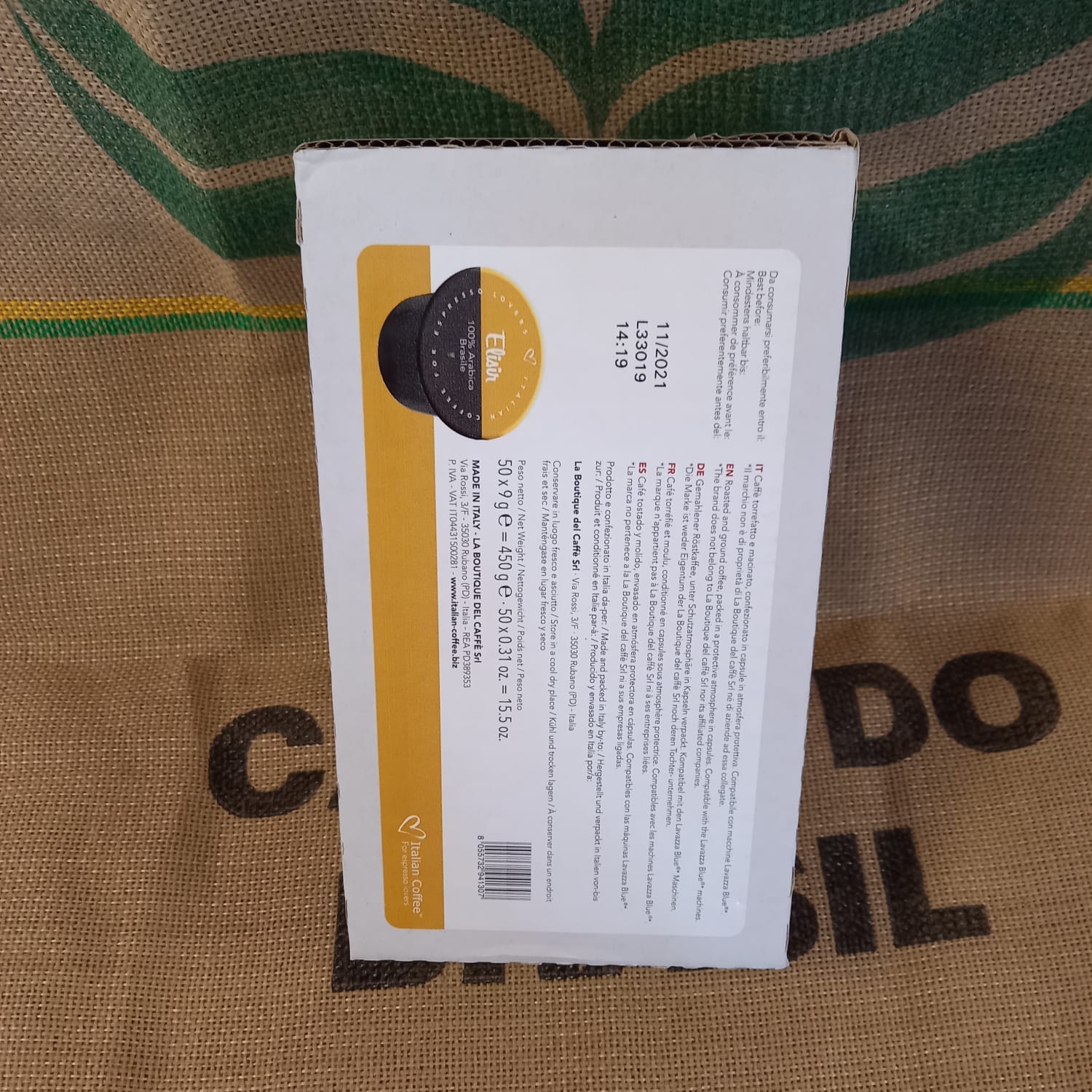 Lavazza In Black Italian Coffee Elisir 50 pz
