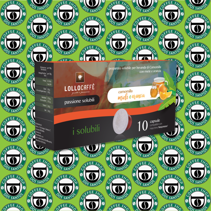 Capsula Nespresso Lollo Caffè Camomilla Miele e Arancia da 10 a 60 Pz