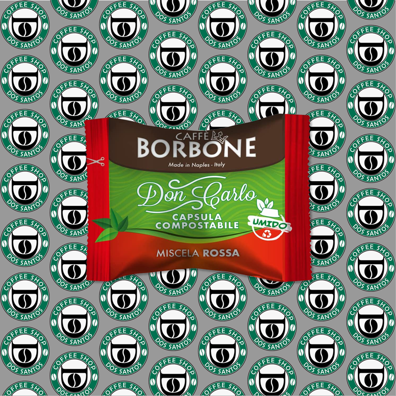 Capsula A Modo Mio Borbone Don Carlo Rossa Compostabile da 100 a 200 Pz