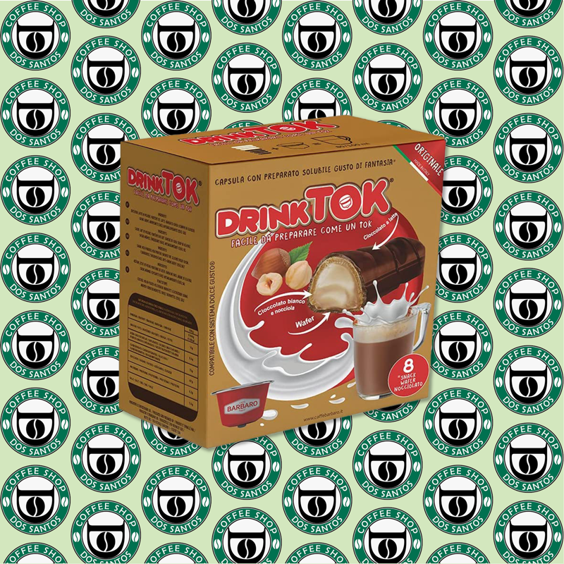 Capsula Dolce Gusto Barbaro DrinkTok Wafer Nocciolato 8 Pz