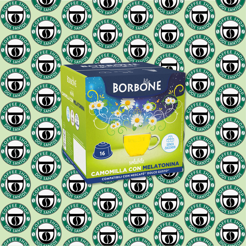 Capsula Dolce Gusto Borbone Camomilla alla Melatonina da 16 e 64 Pz