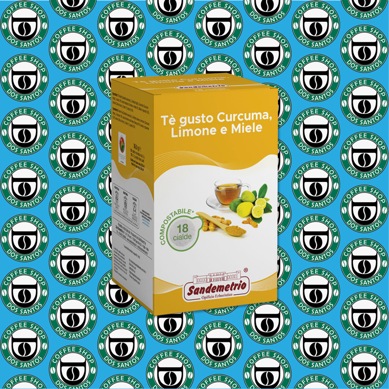 Cialda 44 mm San Demetrio Infuso Curcuma Limone e Miele 18 Pz