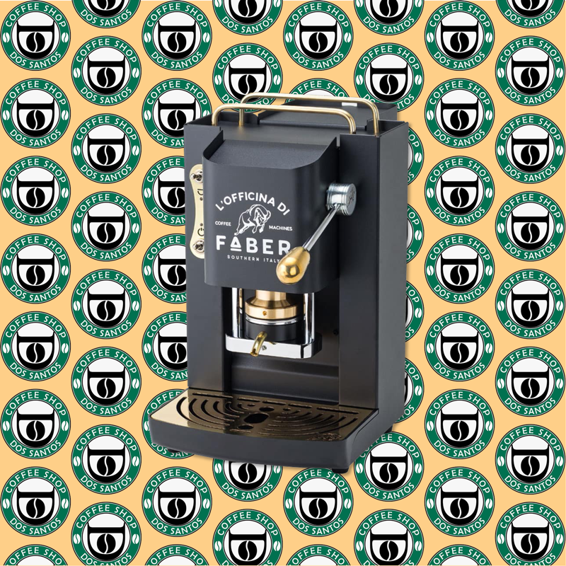 Macchina da Caffè Faber Pro Deluxe Nera Ottone